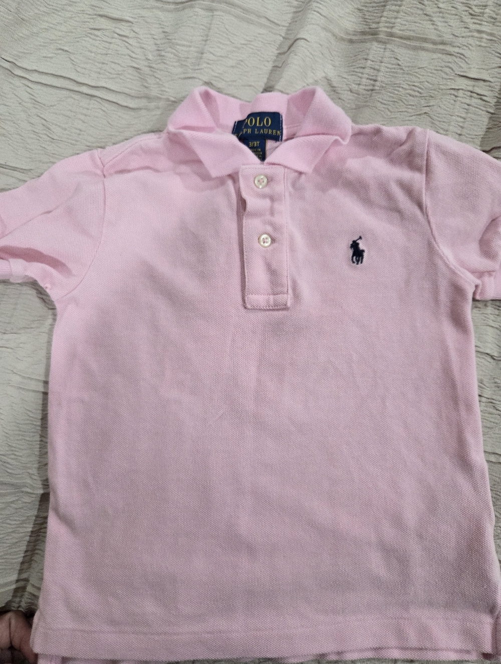 Polo by Ralph Lauren 3T Light Pink Kids Polo